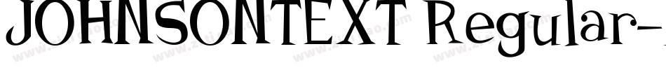 JOHNSONTEXT Regular字体转换